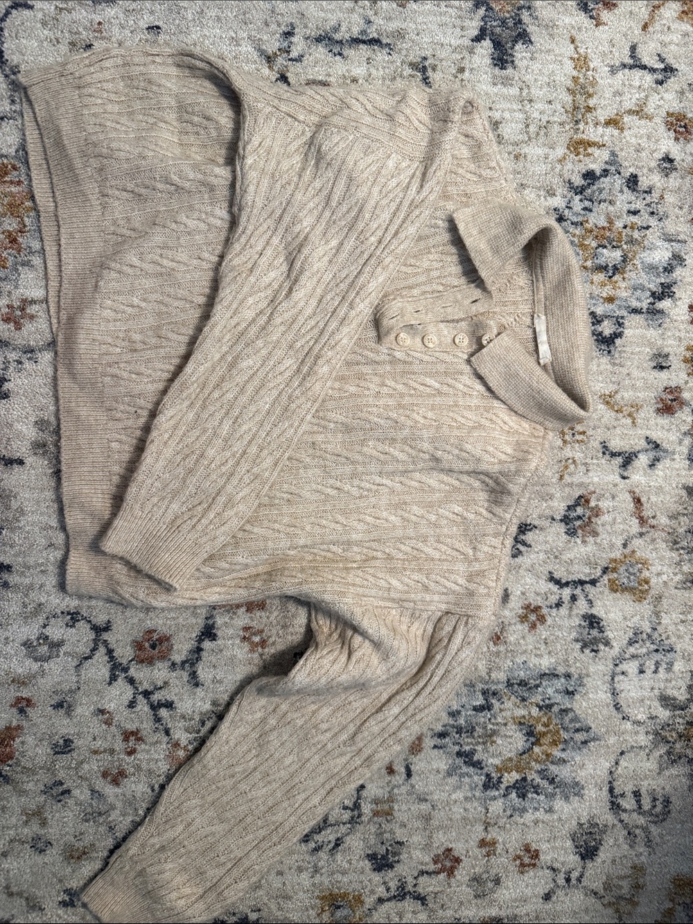 Mango Neutral Beige Knit Sweater